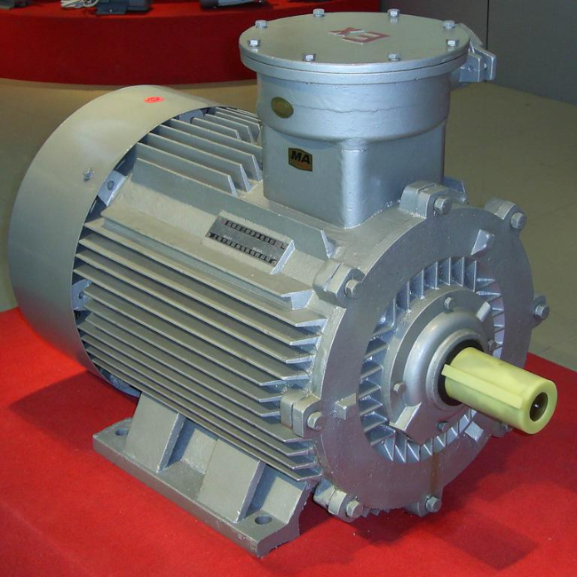 YB3-132S-6防爆电机45°角实拍